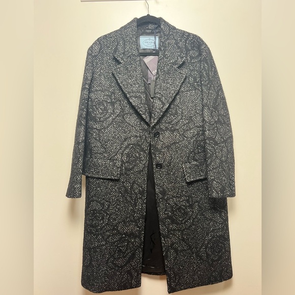 Prada Women’s Charcoal and Black Trench Coat